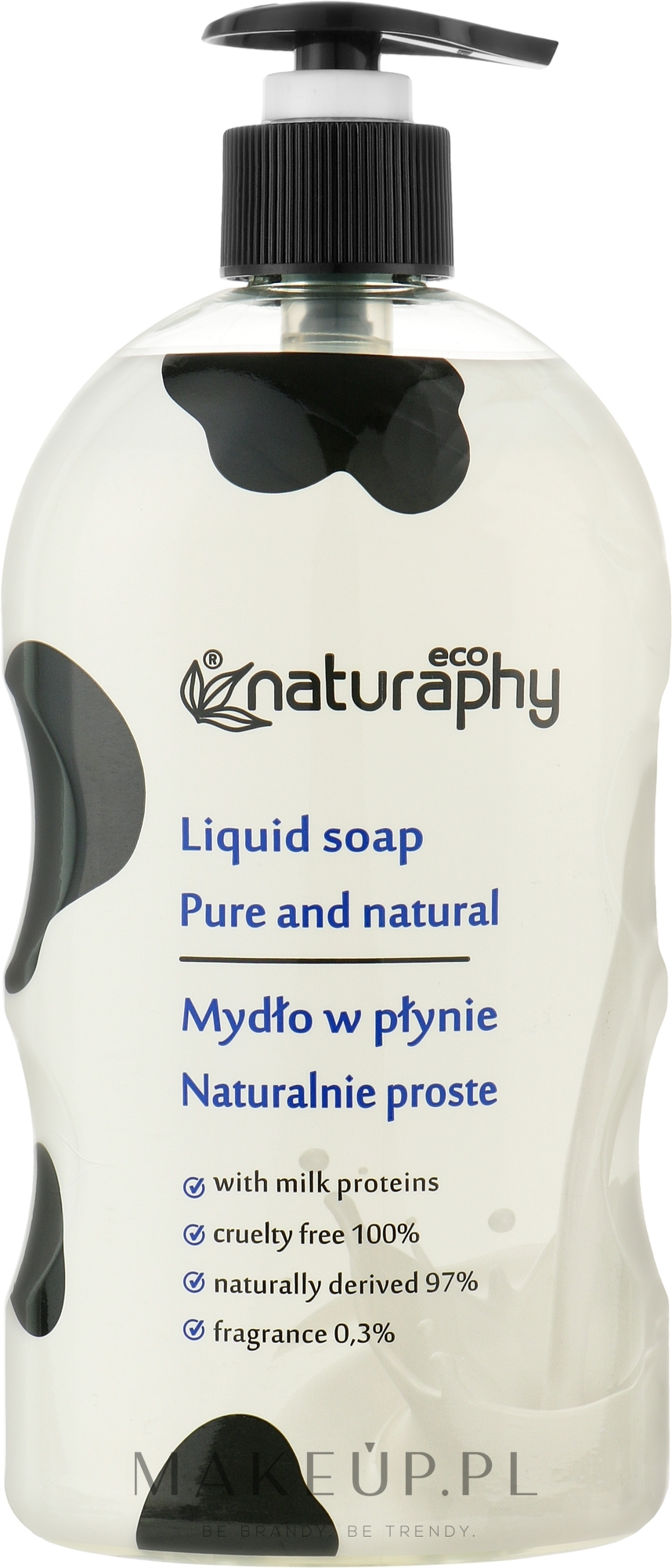 Mydło w płynie do rąk z proteinami mleka - Bluxcosmetics Natural Eco Liquid Soap With Milk Proteins — Zdjęcie 650 ml