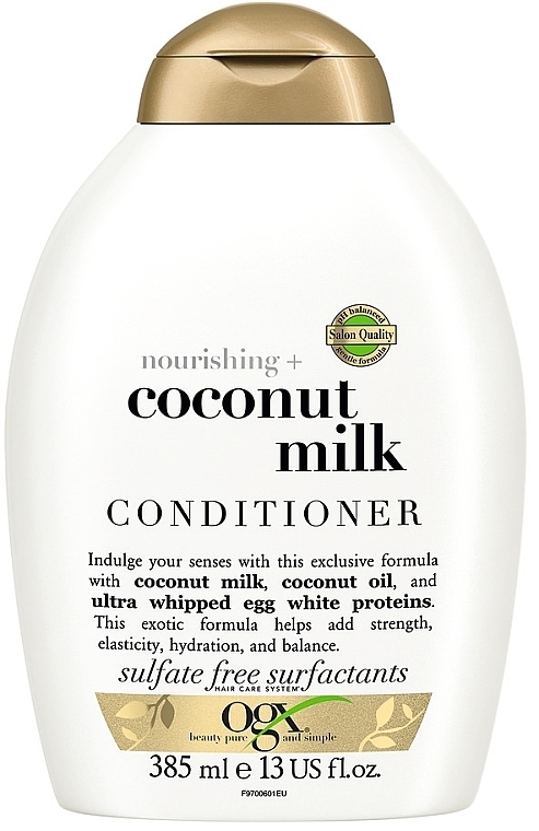 Odżywka do włosów z mleczkiem kokosowym - OGX Nourishing Coconut Milk Conditioner — Zdjęcie N1