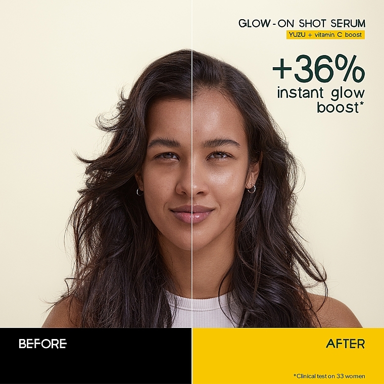 Dwufazowe serum do twarzy - Shiseido Waso Yuzu-C Glow-On Shot  — Zdjęcie N5
