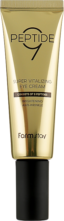 Przeciwzmarszczkowy krem pod oczy z peptydami - FarmStay Peptide 9 Super Vitalizing Eye Cream