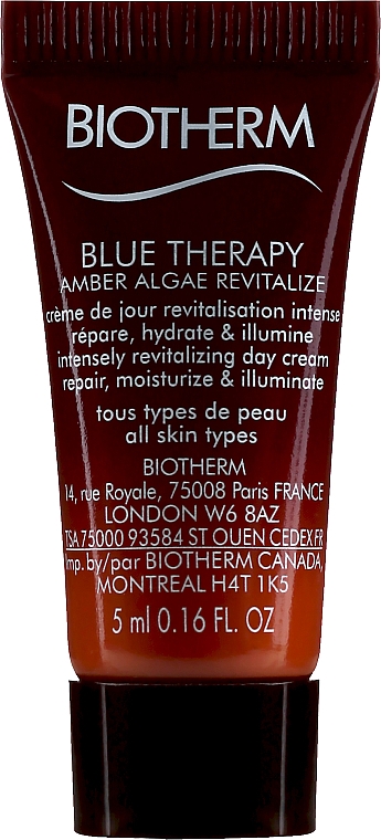 PREZENT! Przeciwstarzeniowy krem do twarzy na dzień - Biotherm Blue Therapy Amber Algae Revitalize Anti-Aging Day Cream (miniprodukt) — Zdjęcie N1