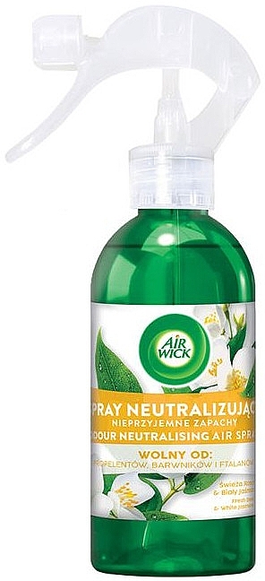 Odświeżacz powietrza w sprayu - Air Wick Odour Neutralising Fresh Dew& White Jasmine — Zdjęcie N1