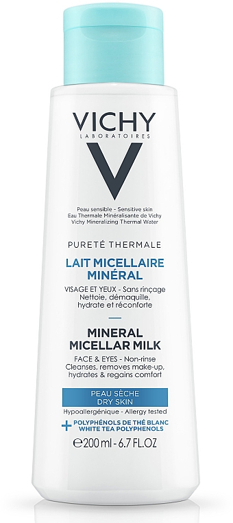 Mleczko micelarne do suchej skóry twarzy i oczu - Vichy Purete Thermale Mineral Micellar Milk