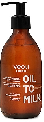 Nawilżająco-odżywczy olejek do mycia ciała - Veoli Botanica Oil To Milk — Zdjęcie N1