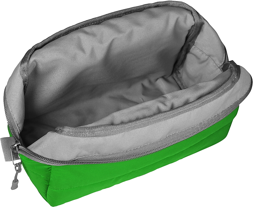 Pikowana kosmetyczka, zielona - MAKEUP Cosmetic Bag Green — Zdjęcie N2