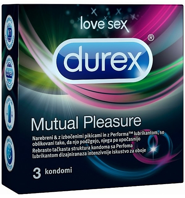 Prezerwatywy, 3 szt. - Durex Mutual Pleasure — Zdjęcie N1