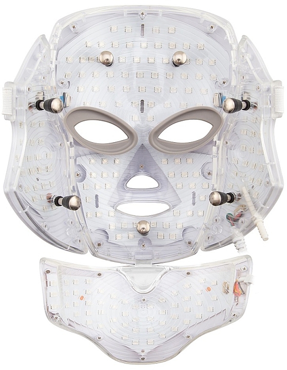 Lecznicza maska ​​LED na twarz i szyję, złota - Palsar7 Ice Care LED Face Gold Mask — Zdjęcie N2