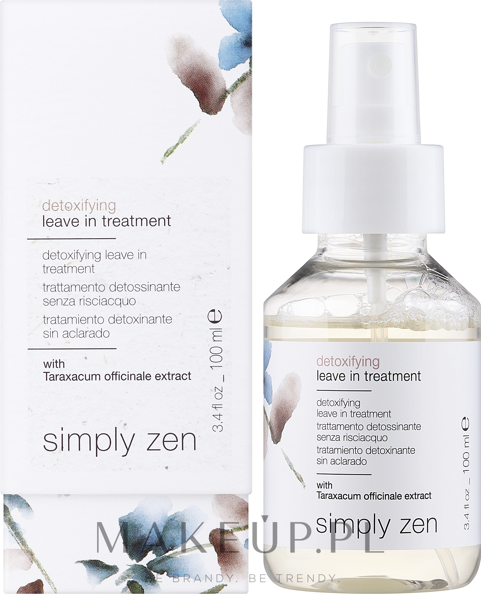 Serum do włosów bez spłukiwania - Z. One Concept Simply Zen Detoxifying Leave In Treatment  — Zdjęcie 100 ml