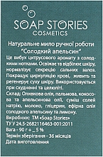 Mydło o zapachu słodkiej pomarańczy Wish - Soap Stories Cosmetics — Zdjęcie N3