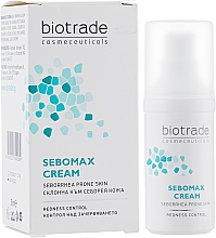 Kojący krem do tłustej, podrażnionej i łuszczącej się skóry w strefie T - Biotrade Sebomax Cream — Zdjęcie N2