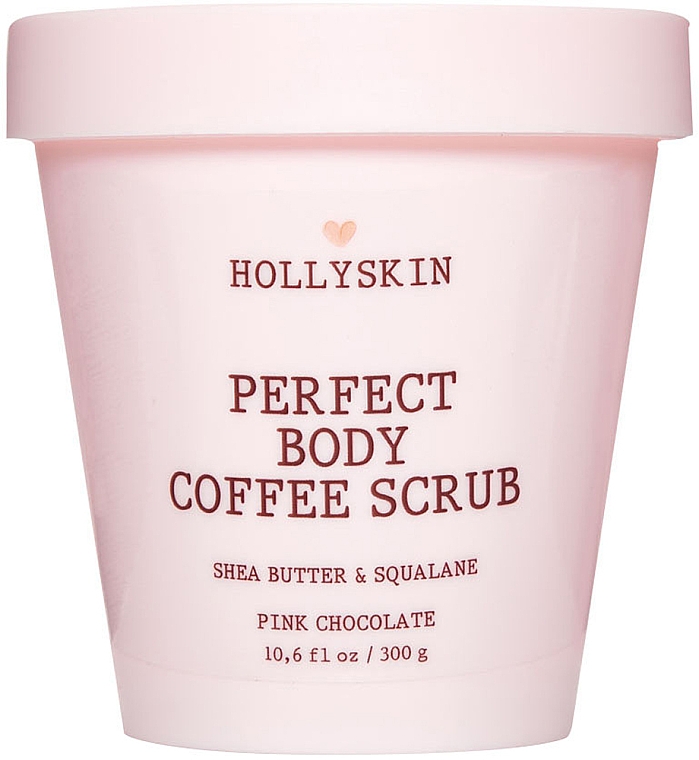 Peeling do ciała z masłem shea i skwalanem - Hollyskin Perfect Body Coffee Scrub Pink Chocolate — Zdjęcie N1