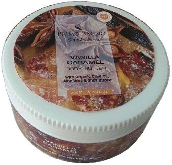 Masło do ciała Wanilia i Karmel - Primo Bagno Vanilla & Carame Body Butter — Zdjęcie N1