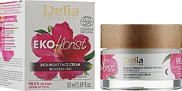 Regenerujący krem kojący zaczerwienienia na noc - Delia Cosmetics Ekoflorist — Zdjęcie N2