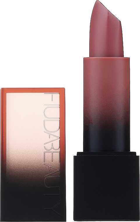 Kremowa szminka do ust - Huda Beauty Power Bullet Cream Glow Bossy Browns Lipstick