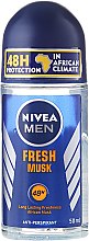 Kup Antyperspirant w kulce dla mężczyzn - NIVEA MEN Deodorant Fresh Musk Roll-On