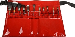 Pasek z etui na pędzle, lakierowany, czerwony - Inglot Brush Belt PS — Zdjęcie N1