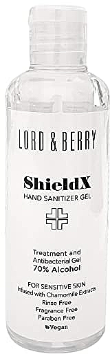 Żel do dezynfekcji rąk - Lord & Berry Shield Hand Sanitizer Gel — Zdjęcie N1