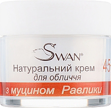 Naturalny krem do twarzy z mucyną ślimaka, 45+ - Swan Face Cream — Zdjęcie N2
