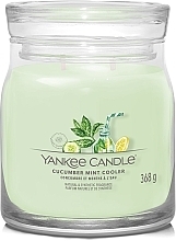 Świeca zapachowa w słoiku Cucumber Mint Cooler, 2 knoty - Yankee Candle Singnature — Zdjęcie N1