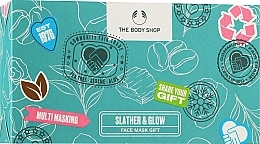 PRZECENA! Zestaw, 5 produktów - The Body Shop Slather & Glow Face Mask Gift Christmas Gift Set * — Zdjęcie N2