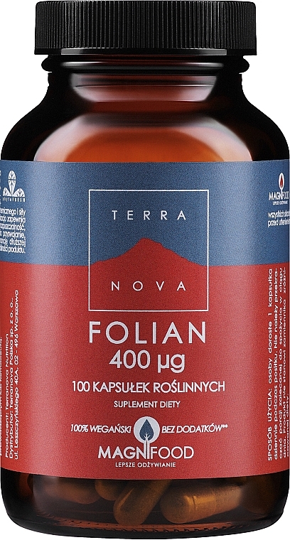 Suplement diety Folian - Terranova Folian 500mg — Zdjęcie N1