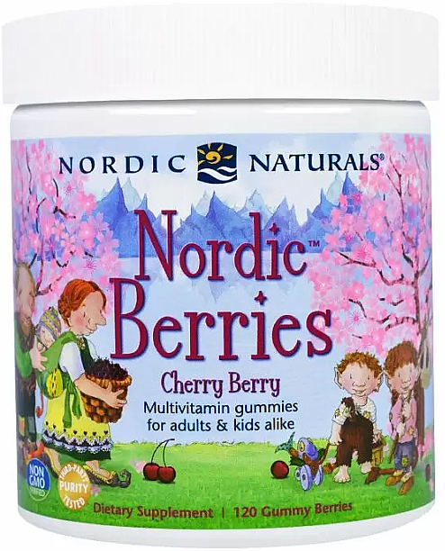 Multiwitaminowe żelki dla dzieci - Nordic Naturals Multivitamin Berries — Zdjęcie N1