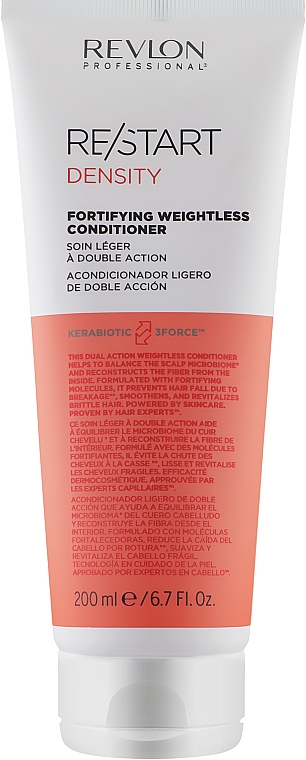 Regenerująca lekka odżywka do włosów - Revlon Professional Restart Density Weightless Fortifying Conditioner — Zdjęcie N1