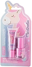 Kup Zestaw kosmetyków dla dzieci Little Unicorn - Martinelia Little Unicorn Nail & Lip Set (lip/gloss/6ml + nail/polish/4ml) 