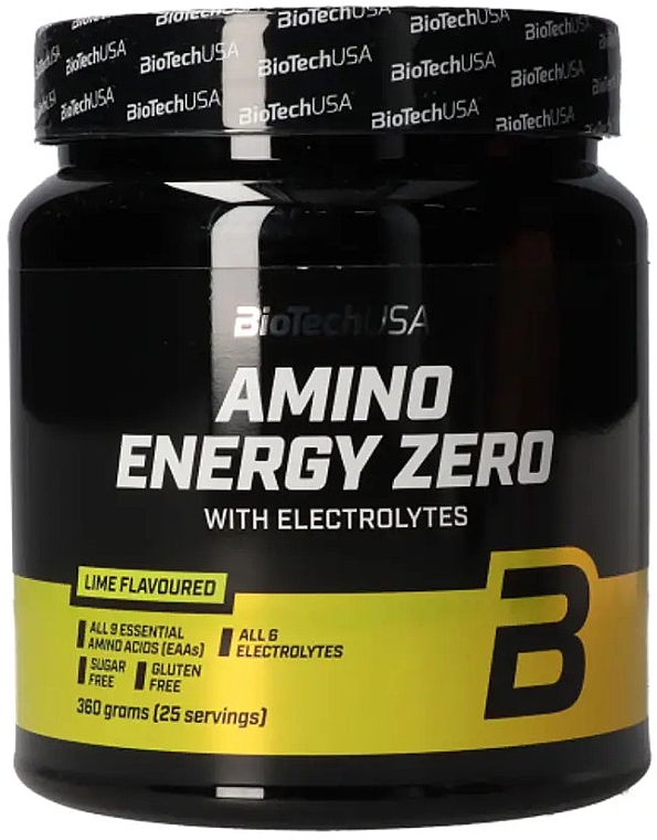 Aminokwasy Limonka - BioTechUSA Amino Energy Zero With Electrolytes Lime — Zdjęcie N1