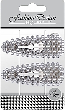 PRZECENA! Spinki do włosów, srebrne perły, 2 szt - Top Choice Fashion Design * — Zdjęcie N1