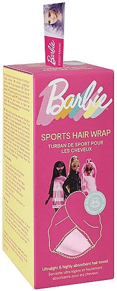Ręcznik do włosów Barbie, różowy - Glov Sports Hair Wrap Pink Barbie — Zdjęcie N2