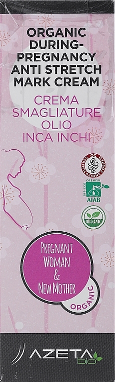 PRZECENA! Organiczny krem ​​na rozstępy - Azeta Bio Organic During-Pregnancy Anti Stretch Mark Cream * — Zdjęcie N3