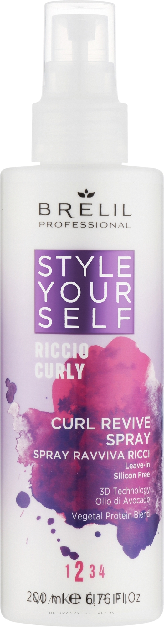 Spray do włosów kręconych - Brelil Style Yourself Curly Revive Spray — Zdjęcie 200 ml