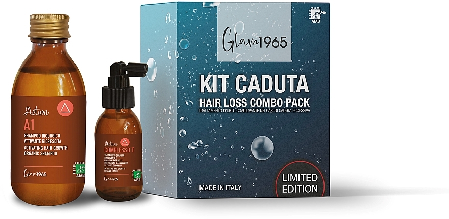 Zestaw przeciw wypadaniu włosów - Glam1965 Activa Kit Caduta (sh/250ml + com/100ml)