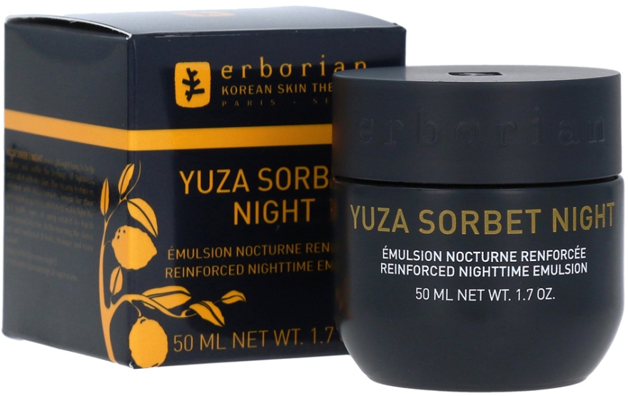 Wzmacniająca emulsja do twarzy na noc - Erborian Yuza Sorbet Night — Zdjęcie N1