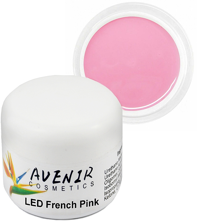 Jednofazowy żel przedłużający - Avenir Cosmetics LED French Pink — Zdjęcie N1