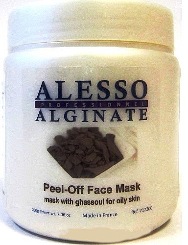 Maseczka alginatowa do twarzy z glinką Ghassoul - Alesso Professionnel Alginate Peel-Off Face Mask With Ghassoul For Oily Skin — Zdjęcie N3