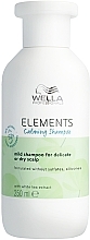 Łagodzący szampon do wrażliwej lub suchej skóry głowy - Wella Professionals Elements Calming Shampoo — Zdjęcie N1