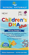 Kwas Omega-3 w żelowych kapsułkach dla dzieci - Nordic Naturals Children's DHA Xtra  — Zdjęcie N2