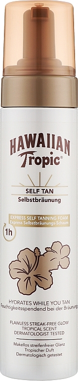 Pianka samoopalająca - Hawaiian Tropic Sunless Tan Express Self Tanning Foam — Zdjęcie N1