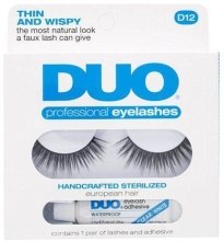 Zestaw - Duo Lash Kit Professional Eyelashes Style D12 (glue/2,5g + eye/l2pcs) — Zdjęcie N1