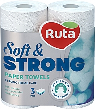 Ręczniki papierowe Soft & Strong, 3 warstwy, białe - Ruta — Zdjęcie N1