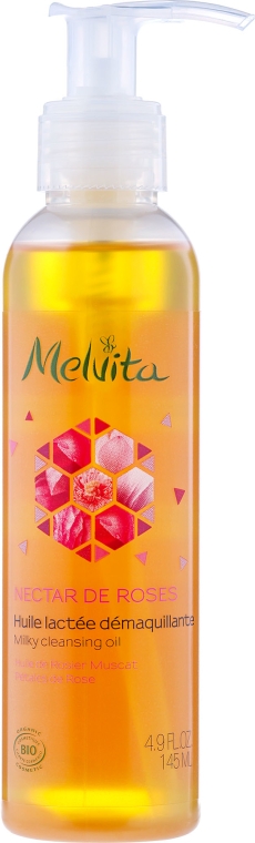 Oczyszczający olejek do twarzy i oczu - Melvita Nectar de Roses Milky Cleansing Oil