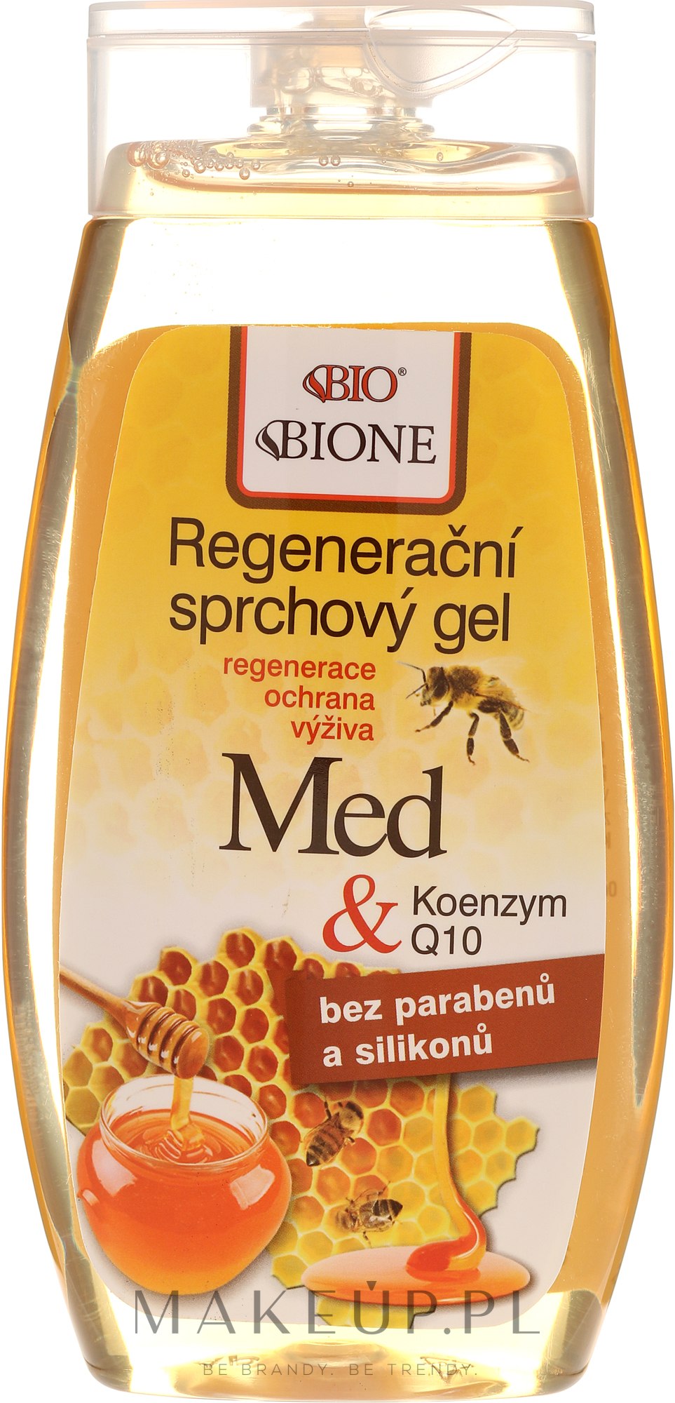 Regenerujący żel pod prysznic z miodem i koenzymem Q10 - Bione Cosmetics Honey + Q10 Shower Gel — Zdjęcie 260 ml