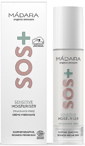 Nawilżający krem do twarzy - Madara Cosmetics SOS+ Sensitive Moisturiser — Zdjęcie N1