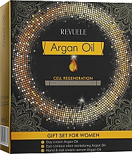 Kup Zestaw - Revuele Argan Oil Gift Set (f/cr/50ml + h/ser/50ml + eye/elixir/25ml)
