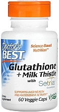 Suplement diety Glutation i ostropest plamisty, kapsułki - Doctor's Best Glutathione + Milk Thistle — Zdjęcie N1