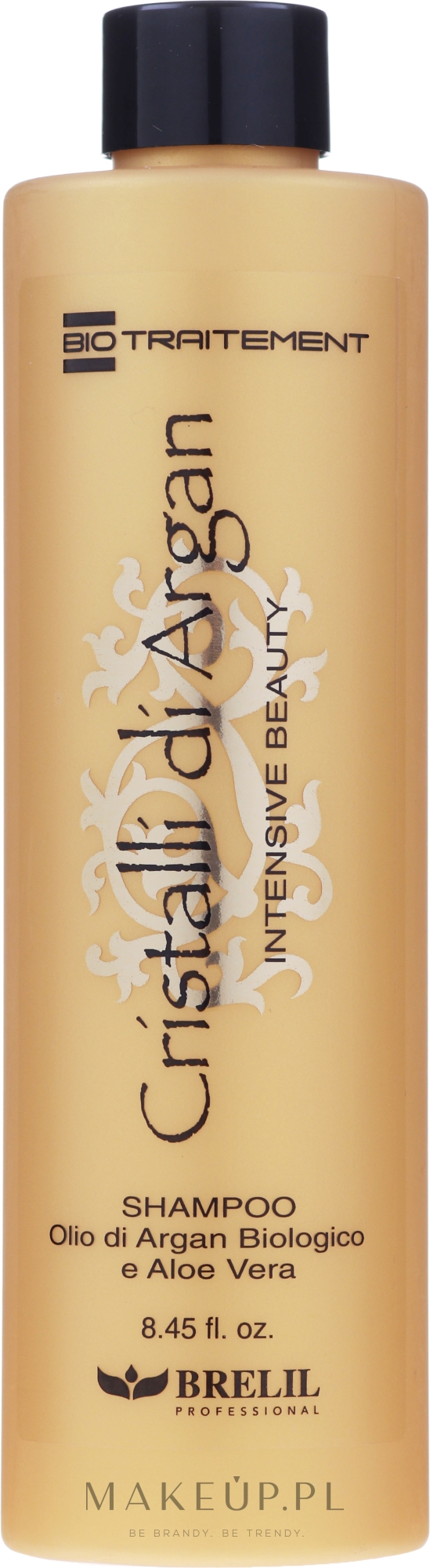 Nawilżający szampon do włosów Olej arganowy i aloes - Brelil Bio Traitement Cristalli d'Argan Shampoo Intensive Beauty — Zdjęcie 250 ml