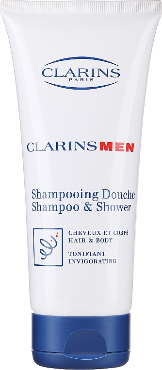 Szampon - Clarins Men Total Shampoo Hair And Body — Zdjęcie N1