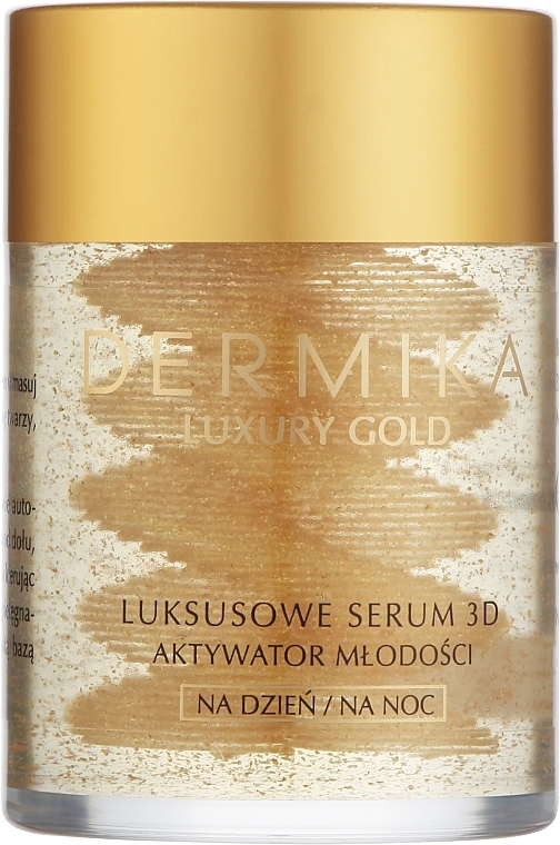 Luksusowe serum do twarzy Aktywator młodości - Dermika Luxury Gold 24k Total Benefit Serum — Zdjęcie N1